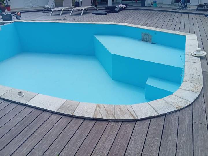 Piscine en construction La Réunion